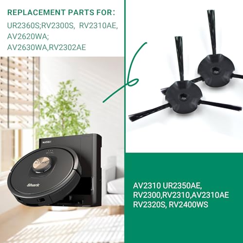 Replacement Side Brushes for Shark Robot Vacuum - 6 Pack