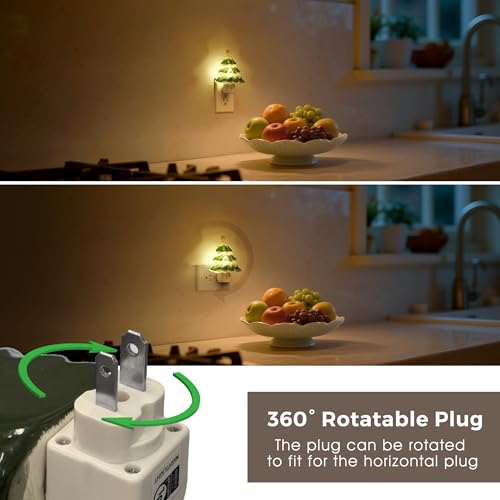 L LOHAS LED Christmas Tree Night Light 3000K Warm White - 2 Pack