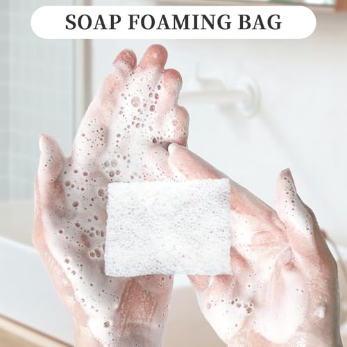 3-Pack Travel Soap Case for Dr. Squatch Soap with Draining Pad & Soap Bag
