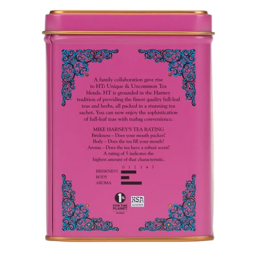 Harney & Sons Raspberry Herbal Tea - Caffeine Free, 20 Sachets