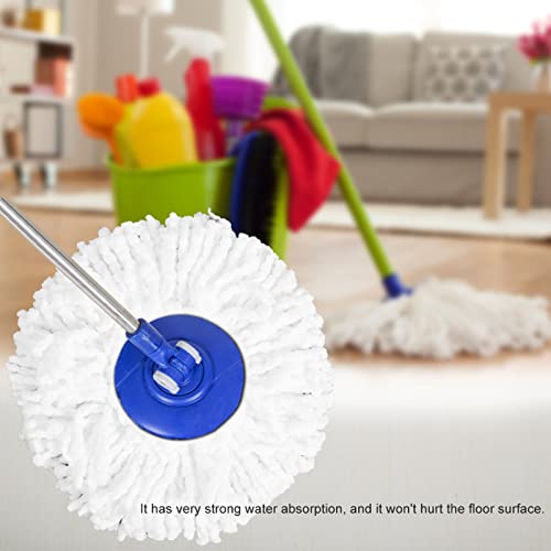 Glomora White Microfiber Spin Mop Head Replacement 360° Rotating Refill