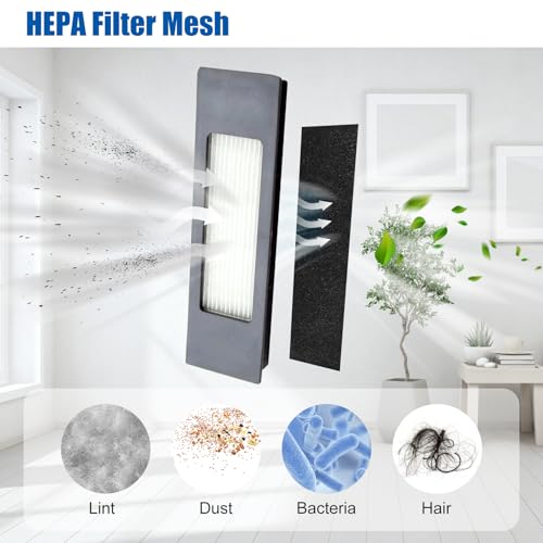 Detetap Replacement HEPA Filters for Ecovacs Deebot Ozmo T8, N8, T9, Yeedi