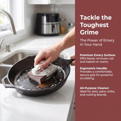Holibanna 5-Pack Emery Cleaning Sponges for Multi-Surface Use