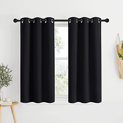 NICETOWN Blackout Curtains - 34"W x 48"L Thermal Insulated Grommet Panels