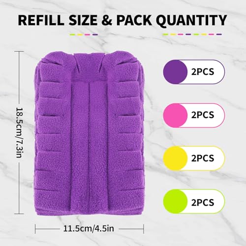 8-Pack Reusable Microfiber Duster Refills Compatible with Swiffer Handles