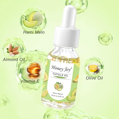 Honey Joy Cuticle Oil for Nails - Hami Melon Scented Hydrating Nail Care