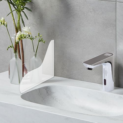 Clear Shower Corner Splash Guard - 2 Pack Self-Adhesive Silicone Water Guard