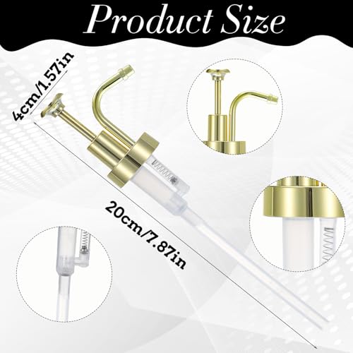 Gold Soap and Lotion Dispenser Pump Replacement - 33mm Thread