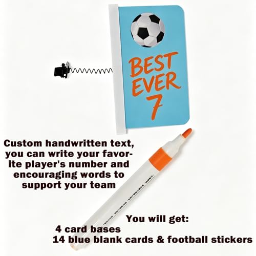 Custom Text Hat Clip with Writable Blank Cards 4-Piece Set