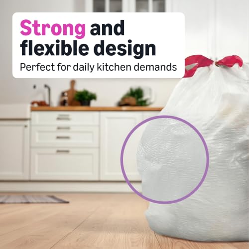 Amazon Basics 13-Gallon Tall Kitchen Trash Bags, Tropical Scent, 40 Count
