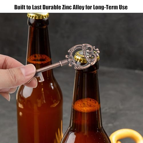 Vintage Key Bottle Openers Set - Antique Style Beer & Wine Openers