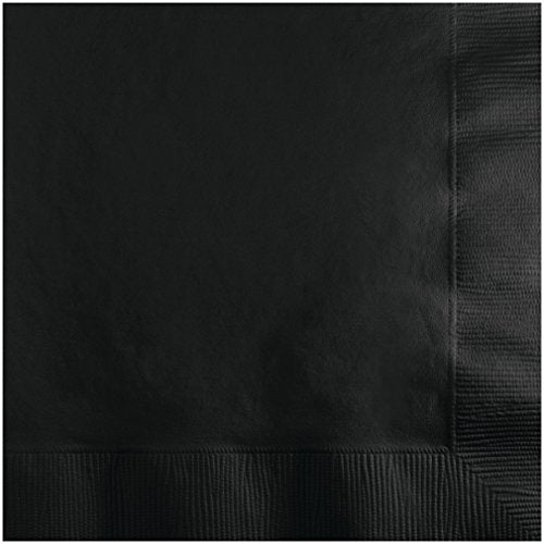 Black Velvet Beverage Napkins - 20 Count, 2-Ply Paper