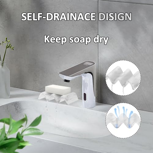 Modern Marble Soap Dish with Drain - White Resin Tray for Bathroom & Kitchen