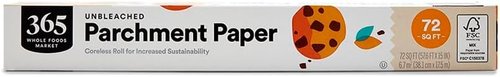 365 by Whole Foods Market - Unbleached Parchment Paper | 72 Sq Ft for Healthy Baking