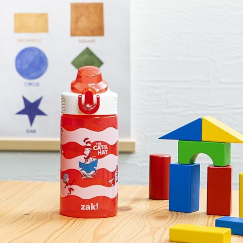 Zak Designs Dr. Seuss The Cat in the Hat 16oz Kids Water Bottle