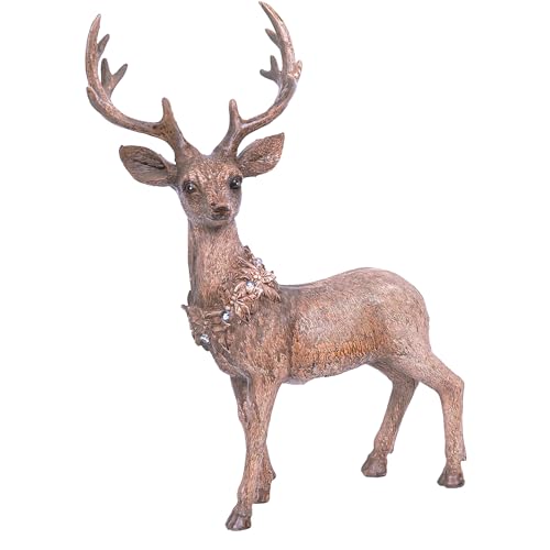 Indoor Outdoor Holiday Buck Deer Lighted Decor - Brown, 21 Inch
