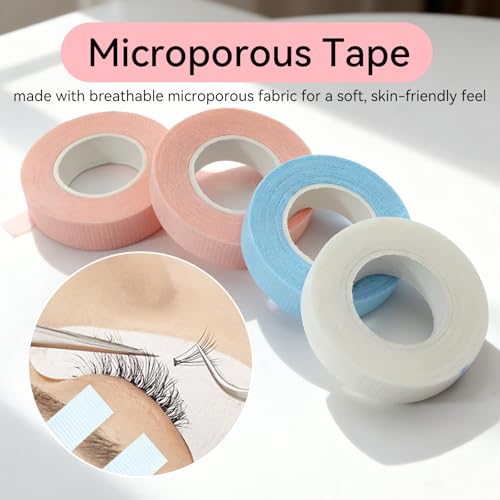 SilkGleam 30 Rolls Eyelash Extension Tape Breathable Hypoallergenic