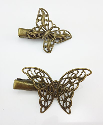 yueton 6-Piece Vintage Butterfly and Flower Hair Clip Set