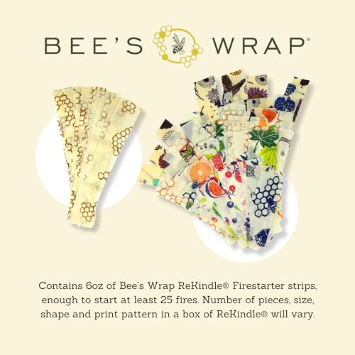Bee's Wrap ReKindle Natural Fire Starters - 25 Uses for Indoor & Outdoor