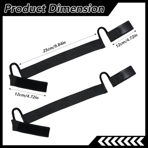 Bremorou 2 Pcs Wig Band with Ear Cutouts for Lace Front, Black