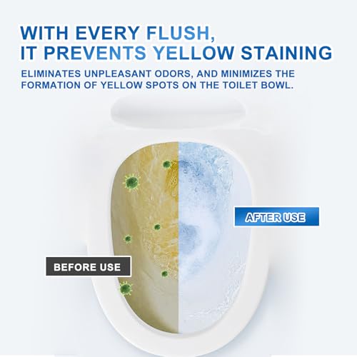 HERB ANGEL Automatic Toilet Bowl Cleaner Tablets, 24 Pack Blue Tank Cleaners