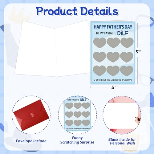 Funny Scratch Off Father's Day Card for Husband & Boyfriend