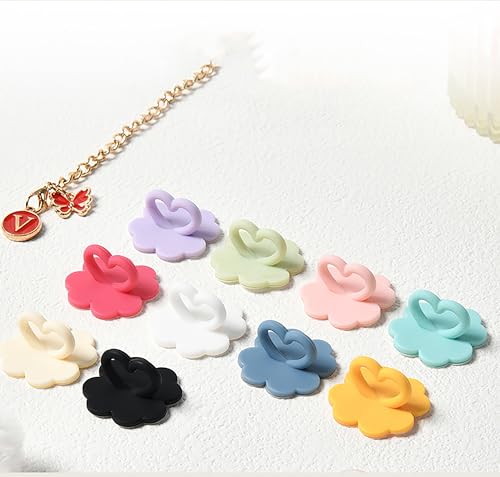 10PCS Multicolor Silicone Adhesive Hooks for Stanley Cup Organizer