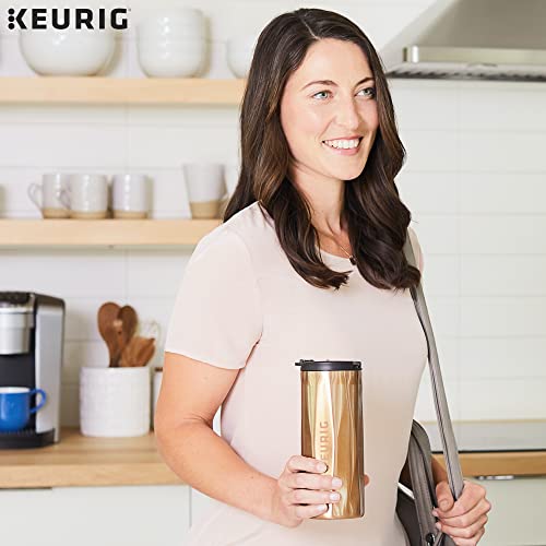 Keurig Faceted 14 oz. Stainless Steel Travel Mug - Copper