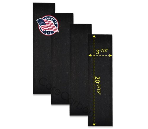 CoreCarbon 4-Pack Carbon Pre-Filter Designed to Fit Honeywell Quiet Clean Air Purifier - Models HFD070, HFD120, HFD-120, HFD-120-Q, HFD123, HFD-123-HD, HD123, HFD140, HFD140BWM, HFD230, HFD230B,& MORE