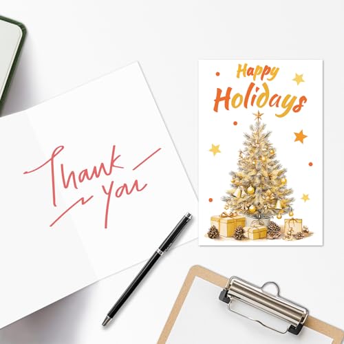 Merry Christmas Greeting Cards with Envelope - 4.72x7.08 inches