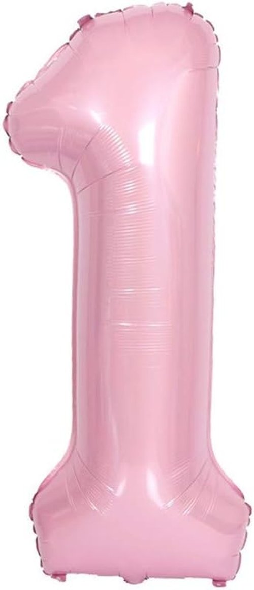 JANOU 40-Inch Pink Helium Foil Balloon - Perfect for 1st Birthday & Baby Shower Decorations