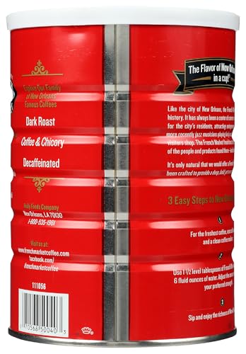 French Market Ground Coffee, French Roast Medium-Dark Roast, 12oz