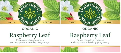 Traditional Medicinals Organic Raspberry Leaf Herbal Tea, 32 Bags