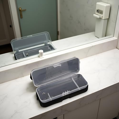 Transparent Manual Razor Protective Case Travel Shaver Storage Box