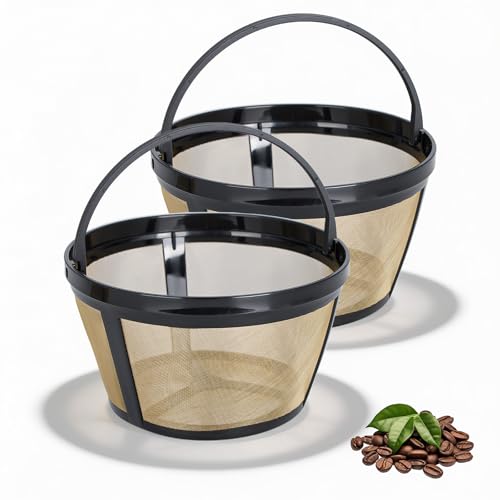 Runhike Reusable 8-12 Cup Coffee Filter Basket for Black and Decker (2-Pack)