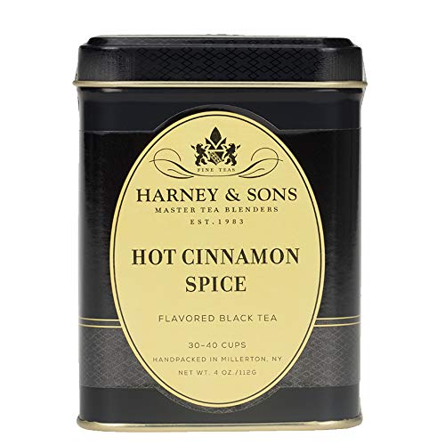 Hot Cinnamon Spice Black Tea - Loose Leaf, 4 Oz Tin