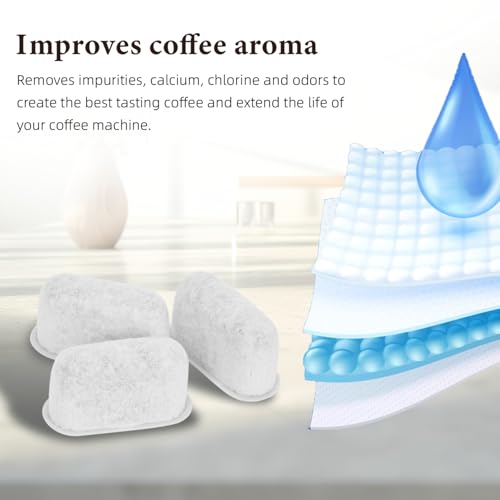 Delonghi Water Filter Replacement - 4 Pack Activated Charcoal