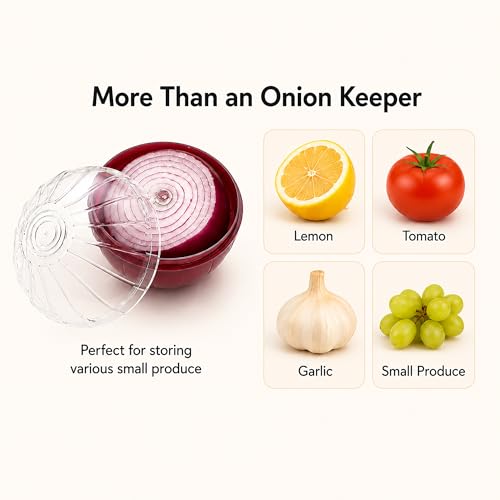 Onion Keeper Container - Reusable Storage for Fresh Onions