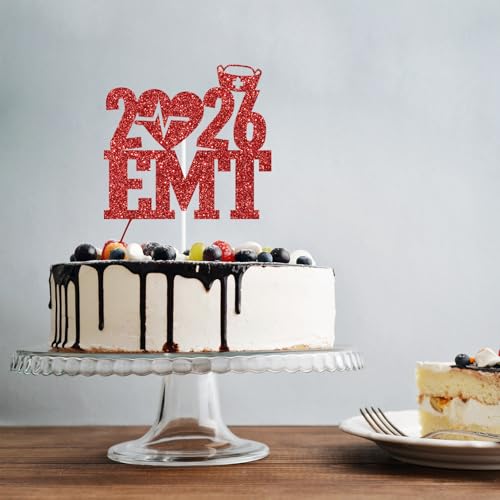 Congrats EMT Cake Topper for 2025 Nursing Graduation