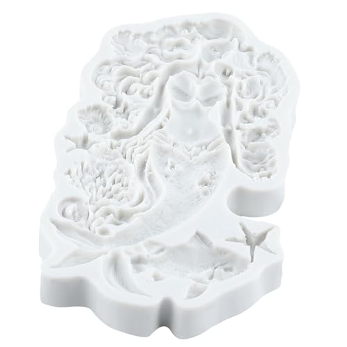 Starfish Mermaid Fondant Silicone Mold for Cake & Candy Decoration