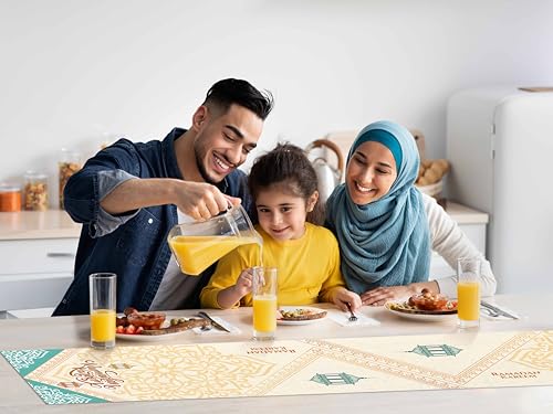 Ramadan Table Runner 70x13in | Velvet Ramadan Decor 2026