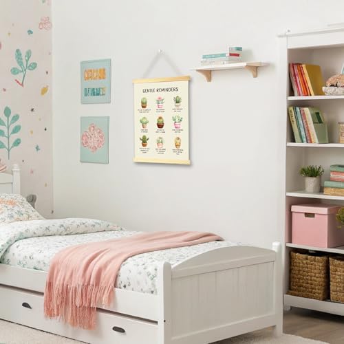 Mental Health Wall Art Poster with Hanger Frame 12x16 Inch
