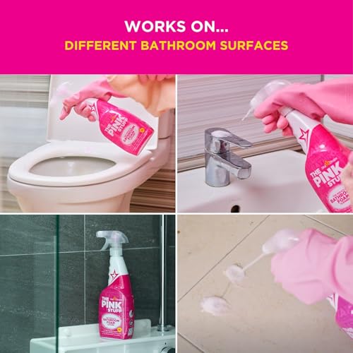 The Pink Stuff Bathroom Foam Cleaner - 1 Count Non-Drip Spray