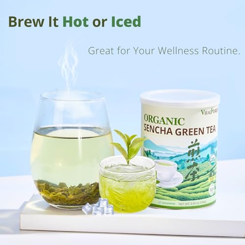 Organic Sencha Green Tea Loose Leaf – 100g, USDA Certified, Mild Umami Flavor
