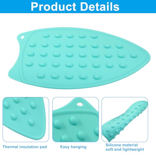 Heat-Resistant Silicone Iron Rest Pads - 2 Pcs Green