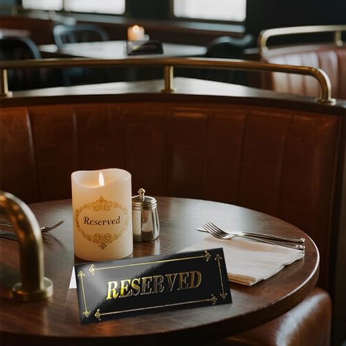 Reserved Table Signs - Elegant Cardstock for Weddings & Events