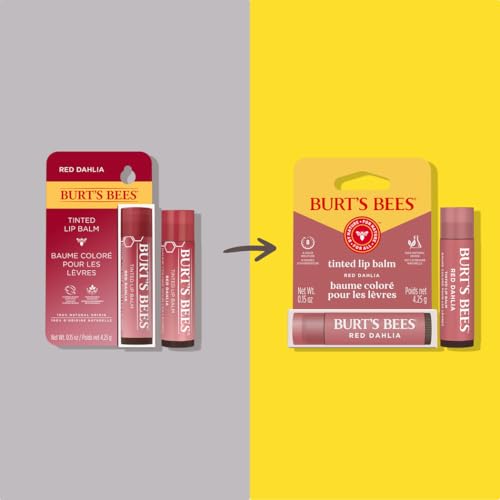Burt's Bees Tinted Lip Balm - Red Dahlia, 0.15 oz