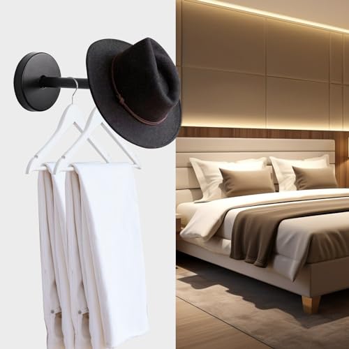 Stainless Steel Coat Hooks - 8 Inch Long, Pack of 2 Heavy Duty Wall Mount