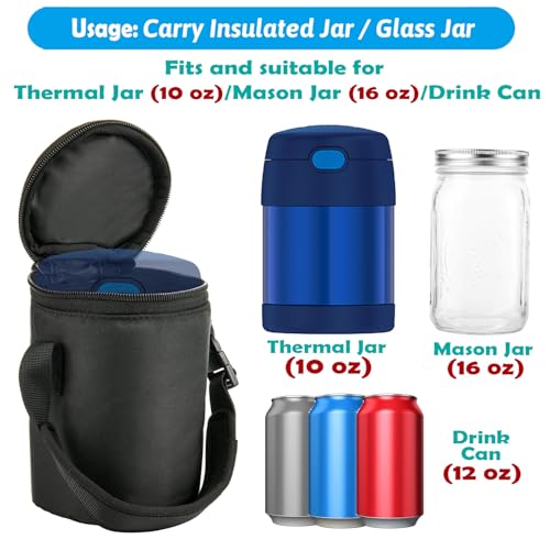 Cosmos Mini Lunch Bag for Insulated Food Jars - Portable Snack Carrier