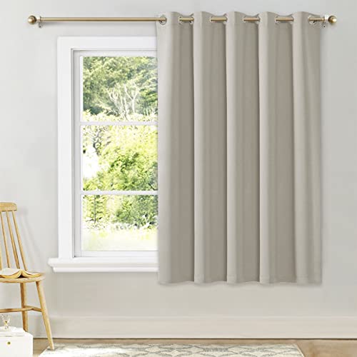 NICETOWN Room Darkening Curtains 70"W x 63"L, 1 Panel